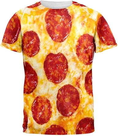 pizza print t shirt