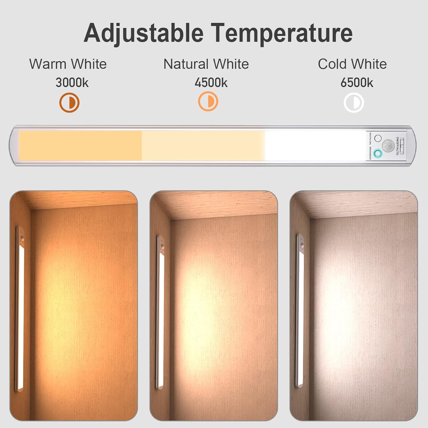 Under Cabinet Lights Motion Sensor:Closet Light Wireless Magnetic Lights Under Counter Lights for Kitchen USB Rechargeable Led Lights for Wardrobe Stairs Hallway Indoor Kitchen (15.0inch-2200mah)