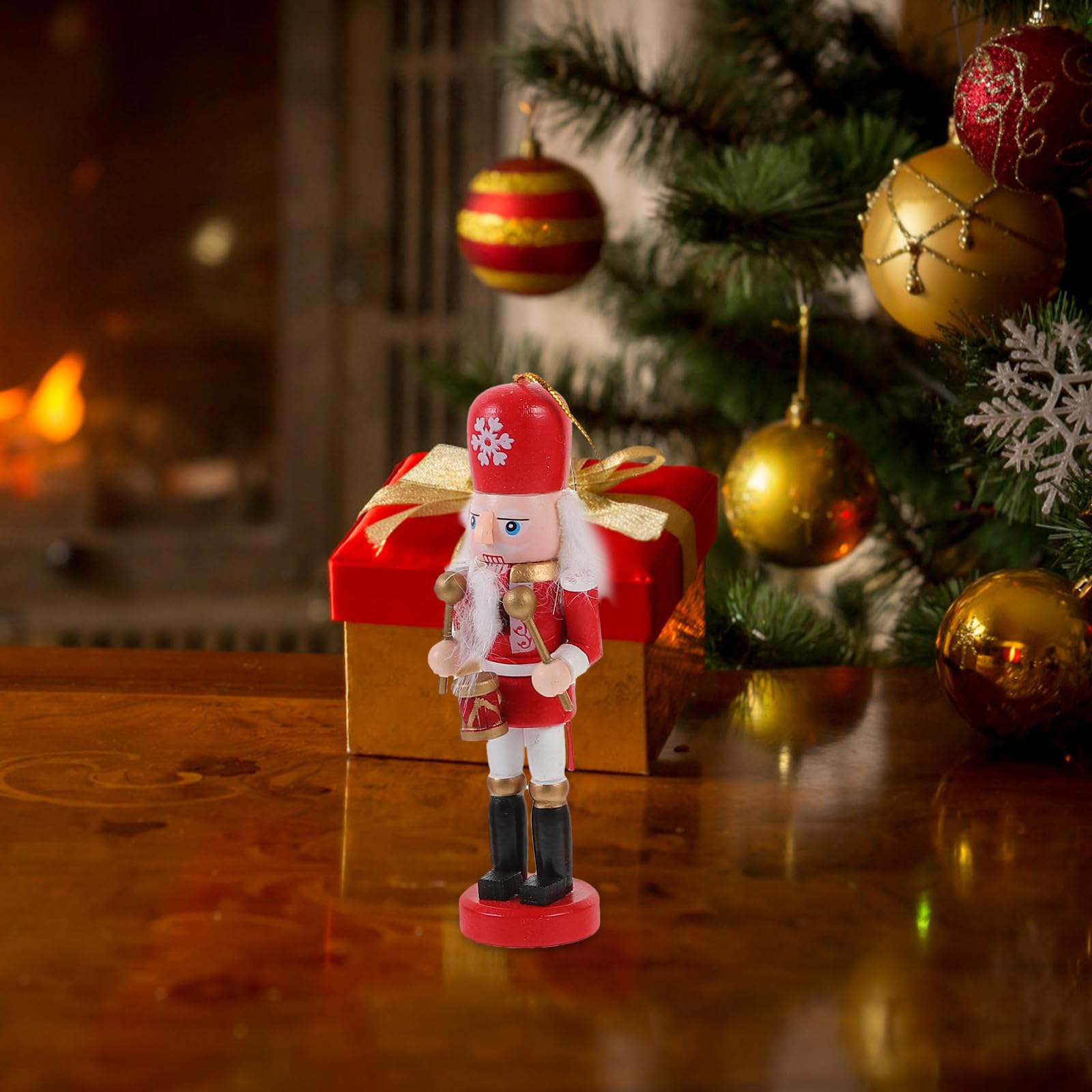 Toyvian 20 Pièces Casse-Noisette de Table en Bois Décoratif pour Noël,