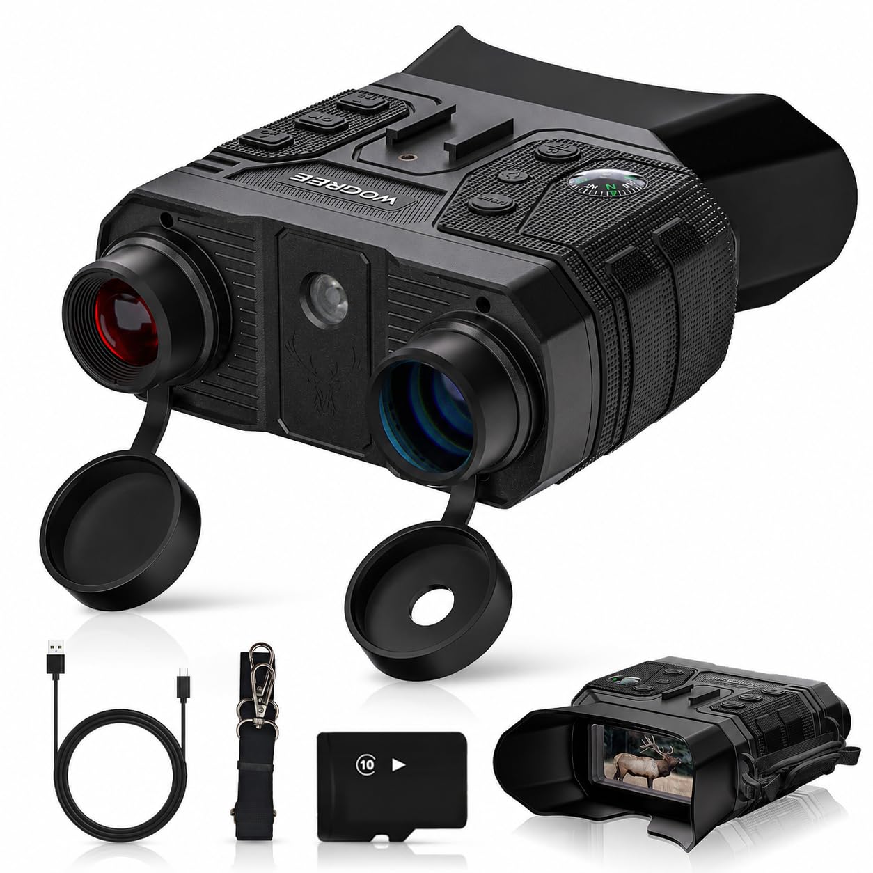 4K Night Vision Goggles, 8X Digital Zoom, 1300FT Viewing