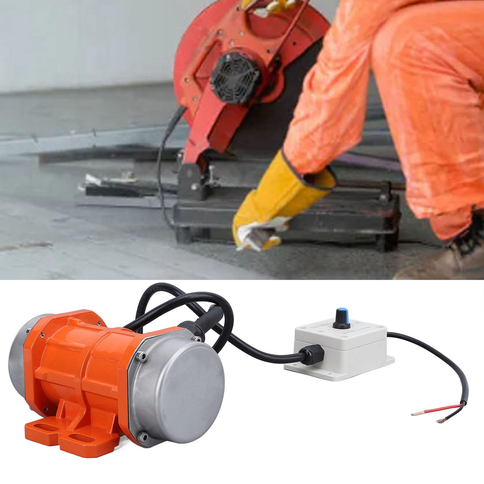 Generic Motore di Vibrazione, Motore a Vibrazione CC CC da 4000 Giri/Min Vibratore in Lega in Lega in di Alluminio con Shaker (40W)