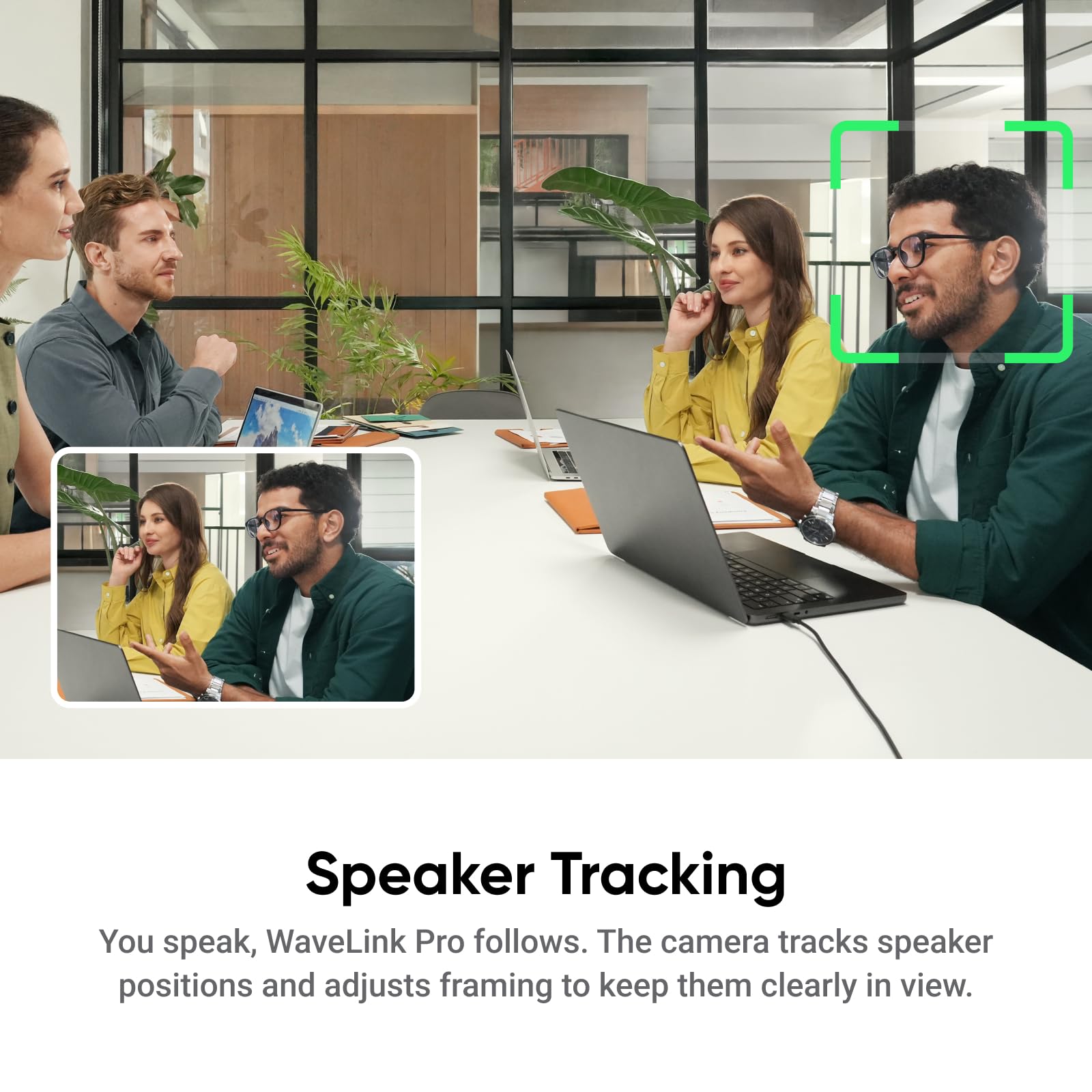 Insta360 WaveLink Pro – konferencyjny głośnik z mikrofonem i kamera 4K, śledzenie głośnika, odbiór głosu 360° na 5 m, redukcja szumów, transkrypcja AI i podsumowania, Plug & Play, działa z Zoom