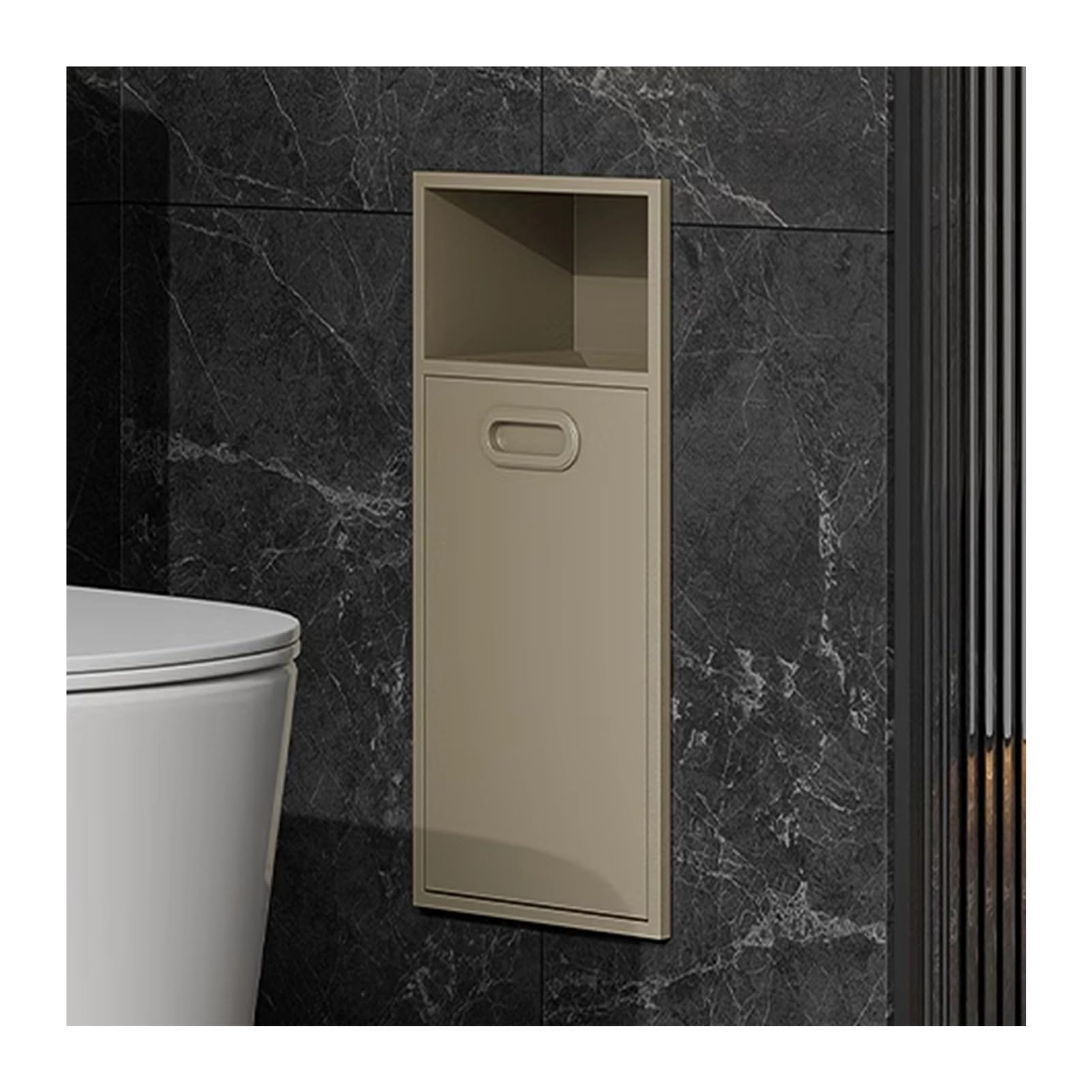 Niche de douche en acier inoxydable étanche avec étagère murale encastrée 20x50