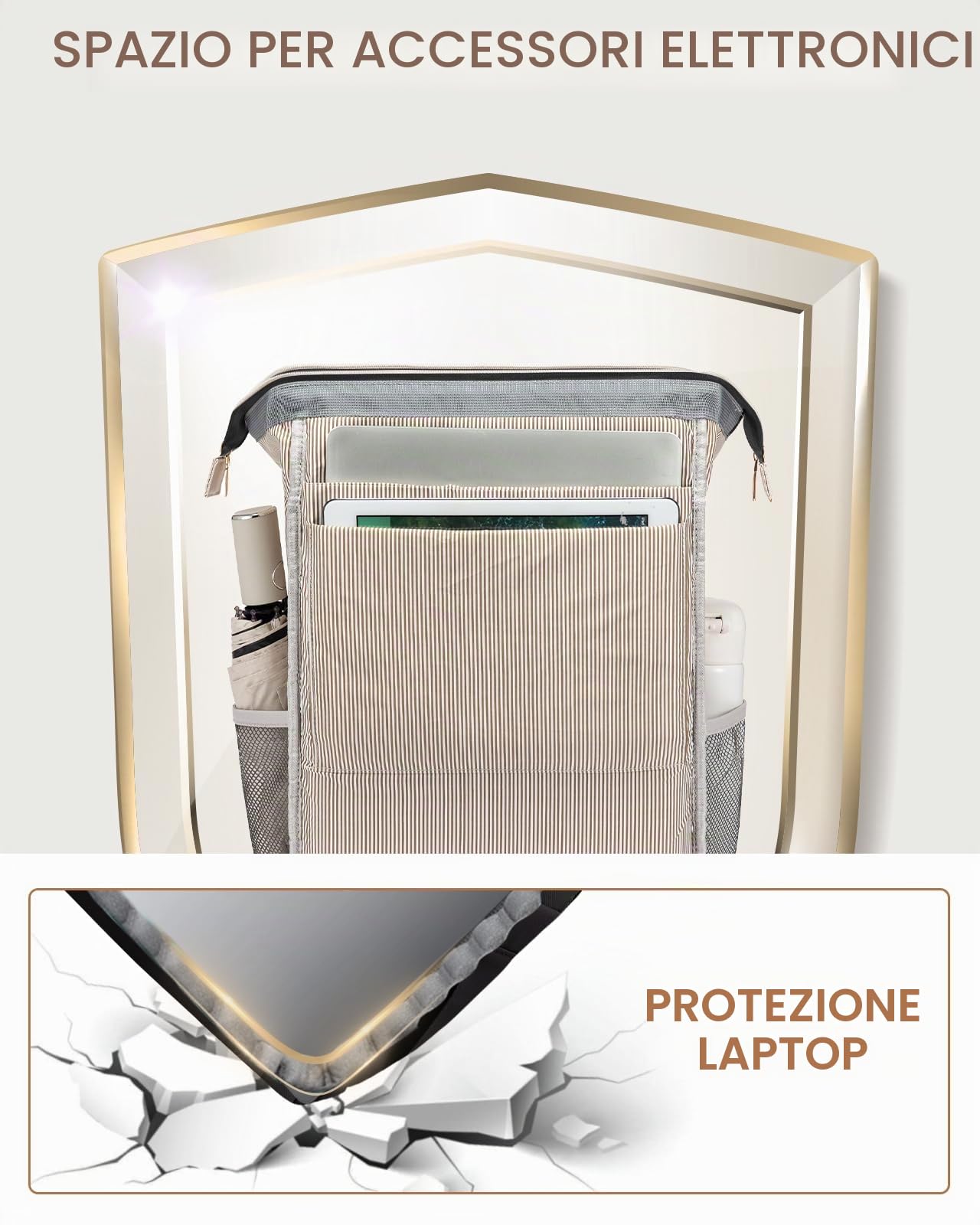 LOVEVOOK Zaino Porta PC Donna, Zaino Antifurto Impermeabile Donna, Zaino per Laptop Portatile 15.6/17 Pollici, Zaino per Viaggi Affari