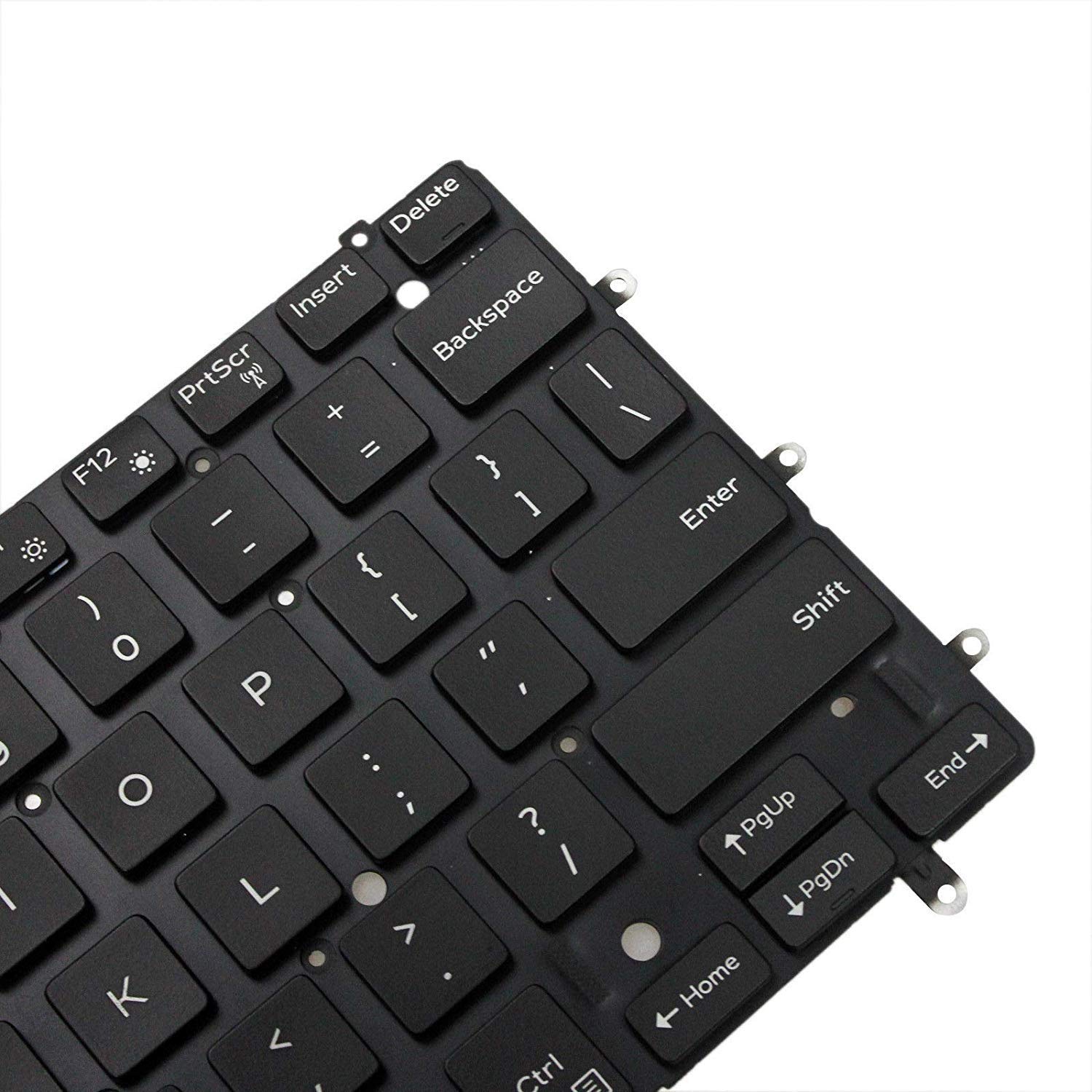 Tastiera Retroilluminata Layout USA Per Dell XPS 13 9343 9350 9360, Senza Cornice, Colore Nero, Ricambio Originale