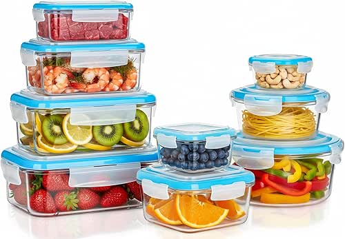 KICHLY Glasbehälter Mit Deckel - meal prep boxen glas -