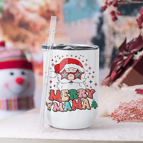 Miniatura 7 de AGH Juego de 50 vasos de vino por sublimación de 12 onzas vaso de vino aislado de acero inoxidable con tapas copa de vino sin tallo accesorios de