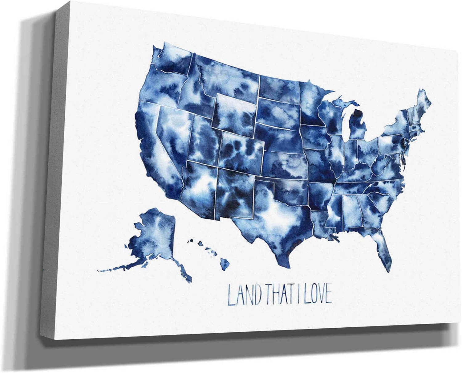 Epic Graffiti 'Land that I Love' by Grace Popp Canvas Wall Art, 18"x12"