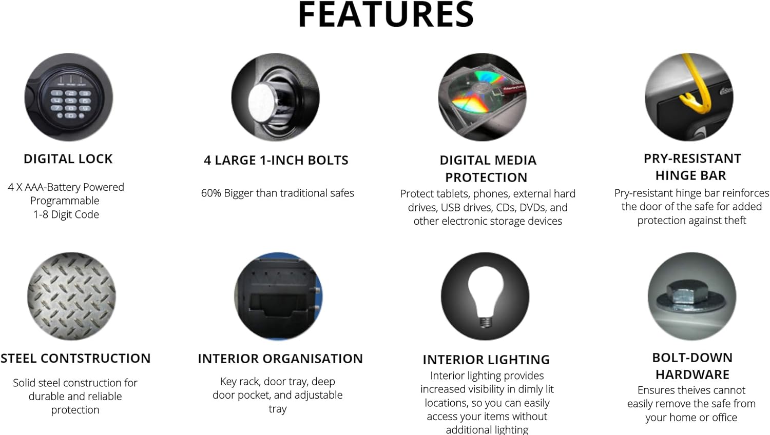 SentrySafe SFW123CU Fireproof Waterproof Safe with Dial Combination, 1.23 Cubic Feet, Black - - 