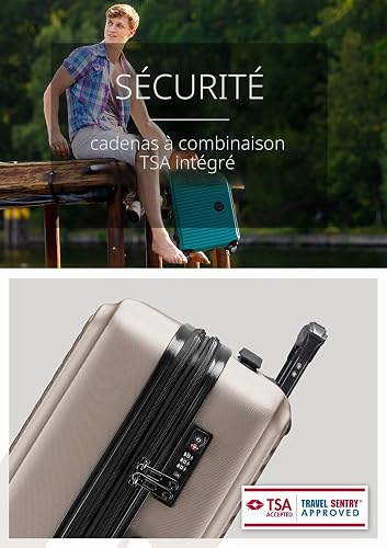 Hauptstadtkoffer Mitte - Valigia Rigida Grande, TSA, 4 Ruote, Bagaglio da Stiva con Espansione di Volume di 8 cm, 77 cm, 130 L, Champagne - 6