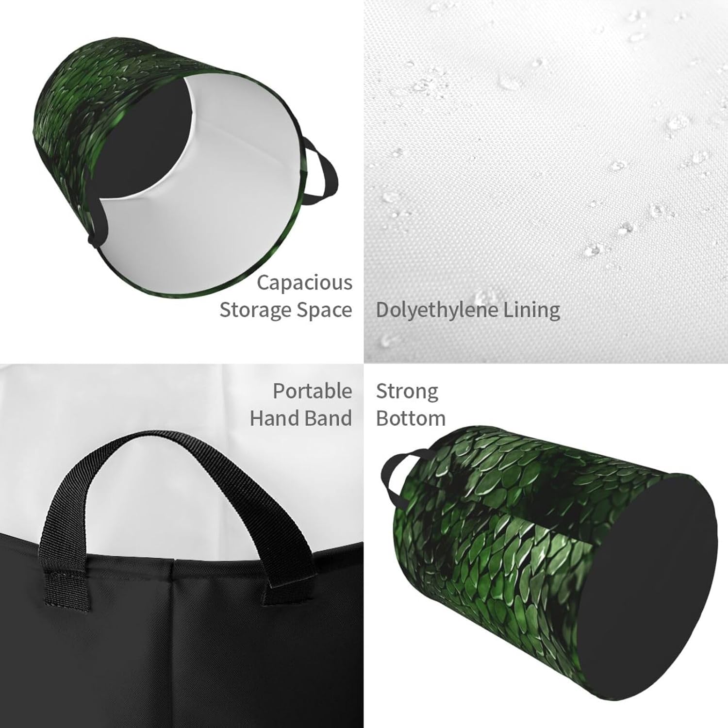 Laundry Basket With Handles Foldable Laundry Hamper Dirty Clothes Basket image 3