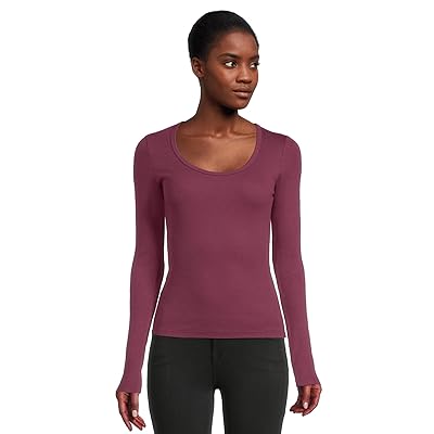 Michael Stars Emilia Scoop Neck T Shirts Women