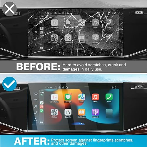 Miniatura 9 de Karltys Paquete de 2 protectores de pantalla para Mazda 32020-2024 CX-30 de 8.8 pulgadas, accesorios protectores de vidrio templado CX30, cubierta