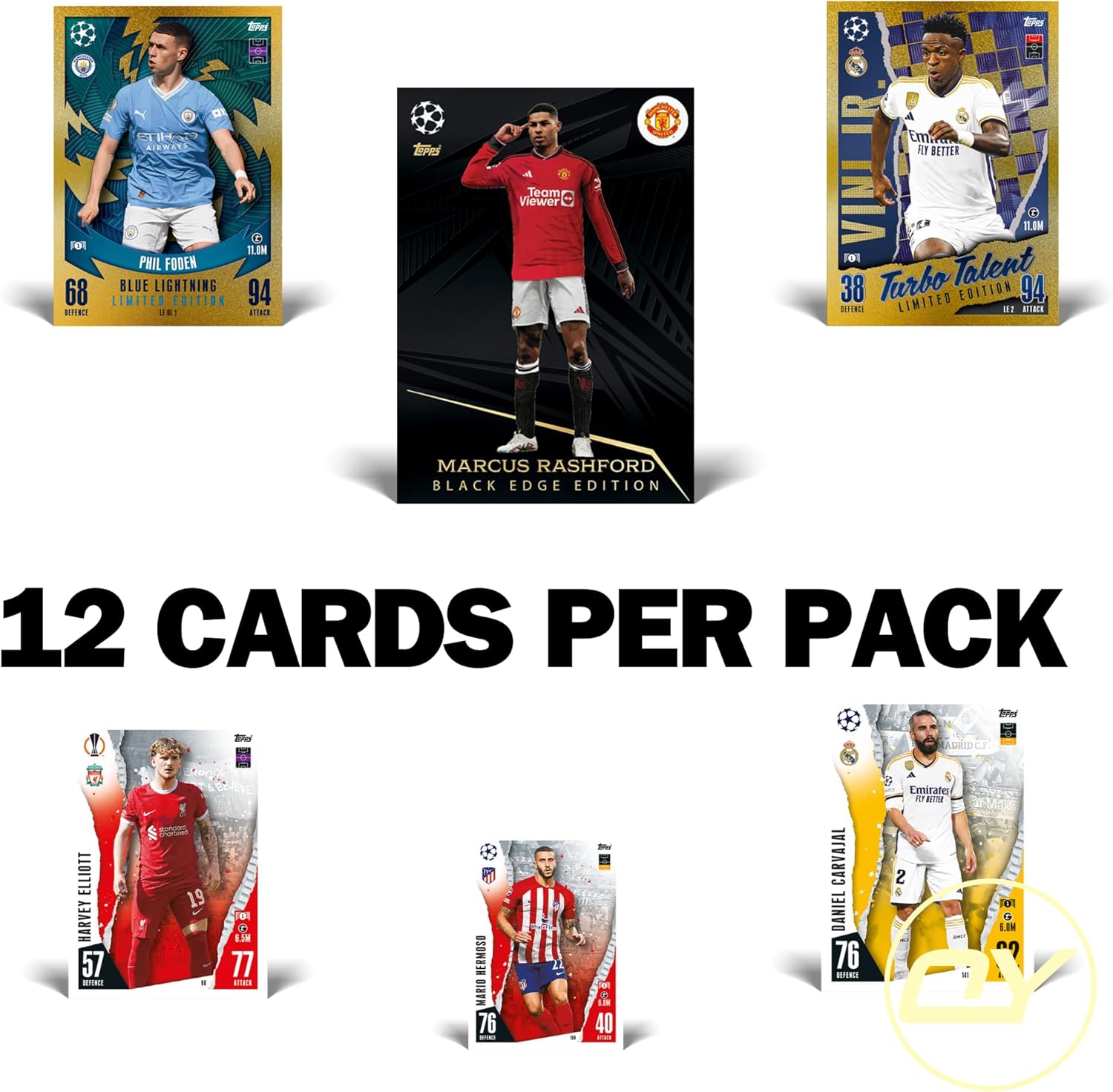 Topps Match Attax 23/24 UEFA Champions League Trading Cards x 6 Packet Bundle - Soccer Cards 2023-2024