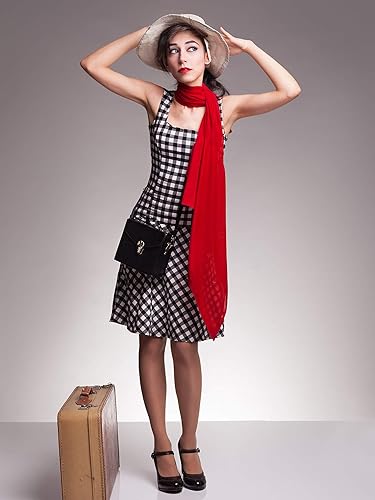 Miniatura 5 de Boao Bufandas suaves y largas de satén para mujer, bufanda ligera y transparente para accesorio de fiesta de boda