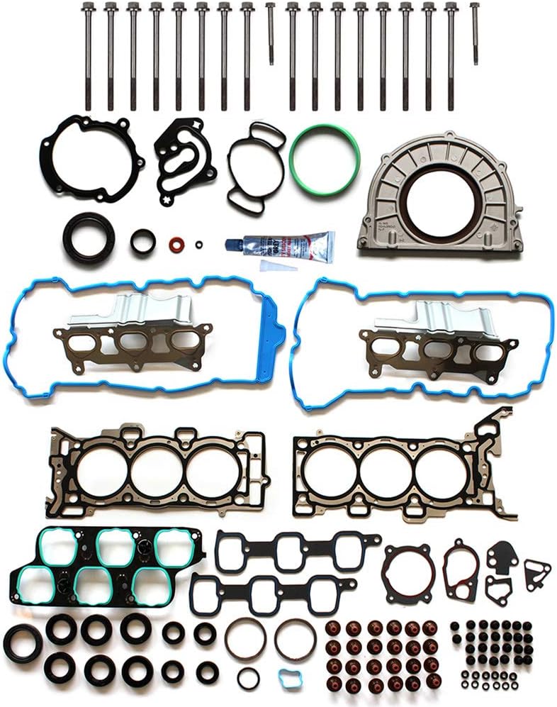 ECCPP Cylinder Head Gasket Set W/Head Bolts Fits for Buick Enclave 3.6L,for GMC Acadia 3.6L,for Saturn Outlook 3.6L HS26376PT-1,360694