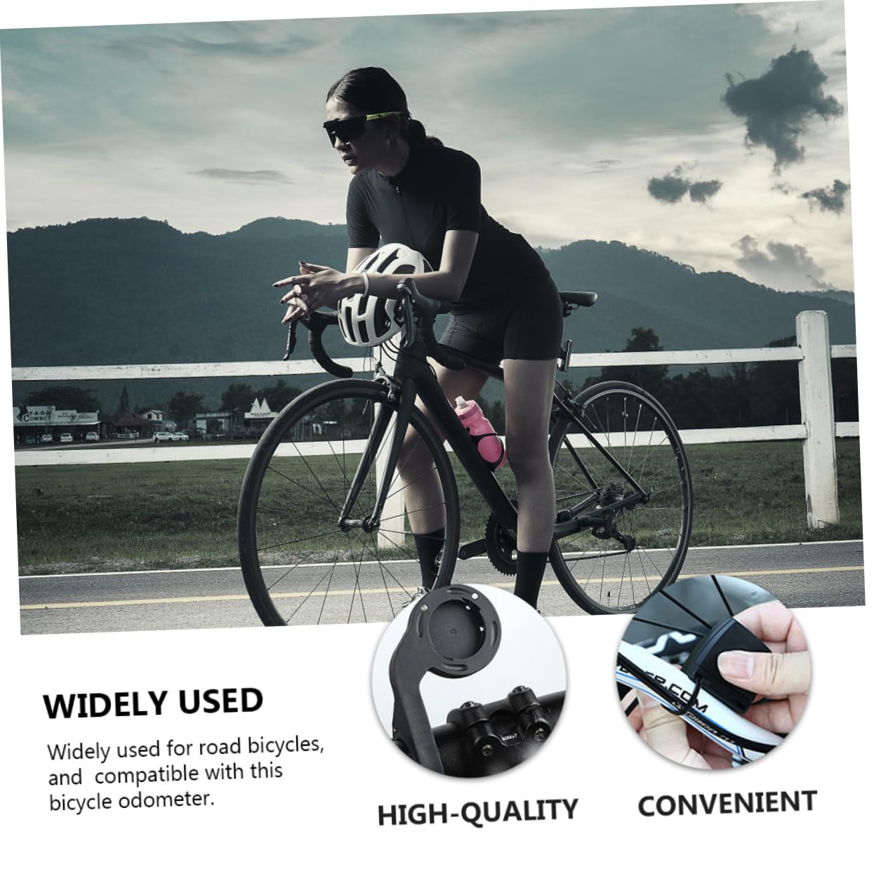 ibasenice Computadora De Ciclismo para Cuentakilometros Bicicleta Inalambrico Odómetro para Bicicleta Pantalla Retroiluminada para Rutas De Montaña