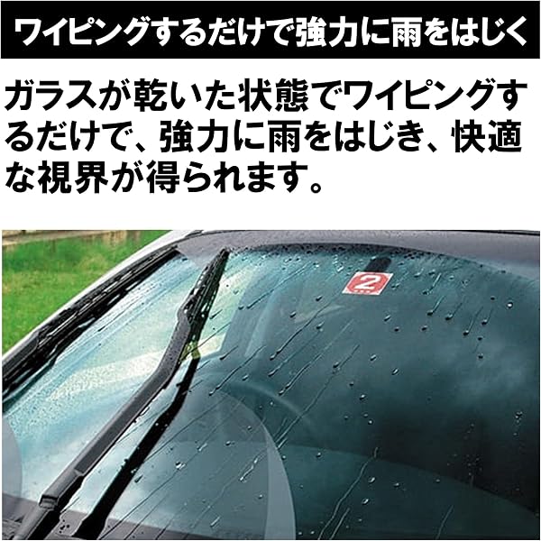 SOFT99(ソフト99) ガラコワイパー 車種専用 運転席 助手席 2本セット パワー撥水 替えゴム 【No.132/650mm + No.101/350mm】 トヨタ アクア ウィッシュ オーリス カローラアクシオ カローラフィールダー シエンタ 他 - 2