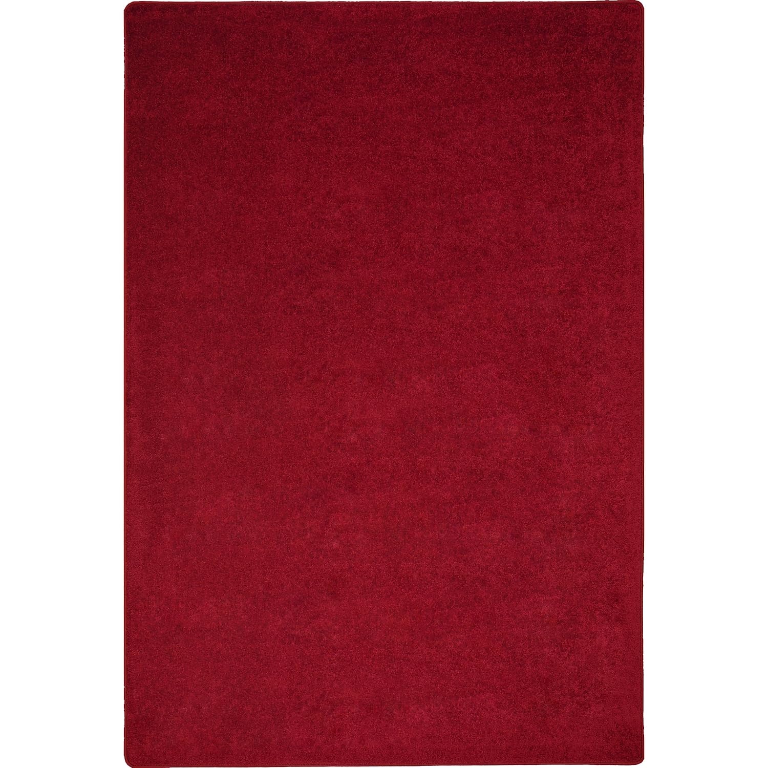 Joy Carpets Endurance Solid Colored Area Rug in Color Burgundy, 12' x 7'6