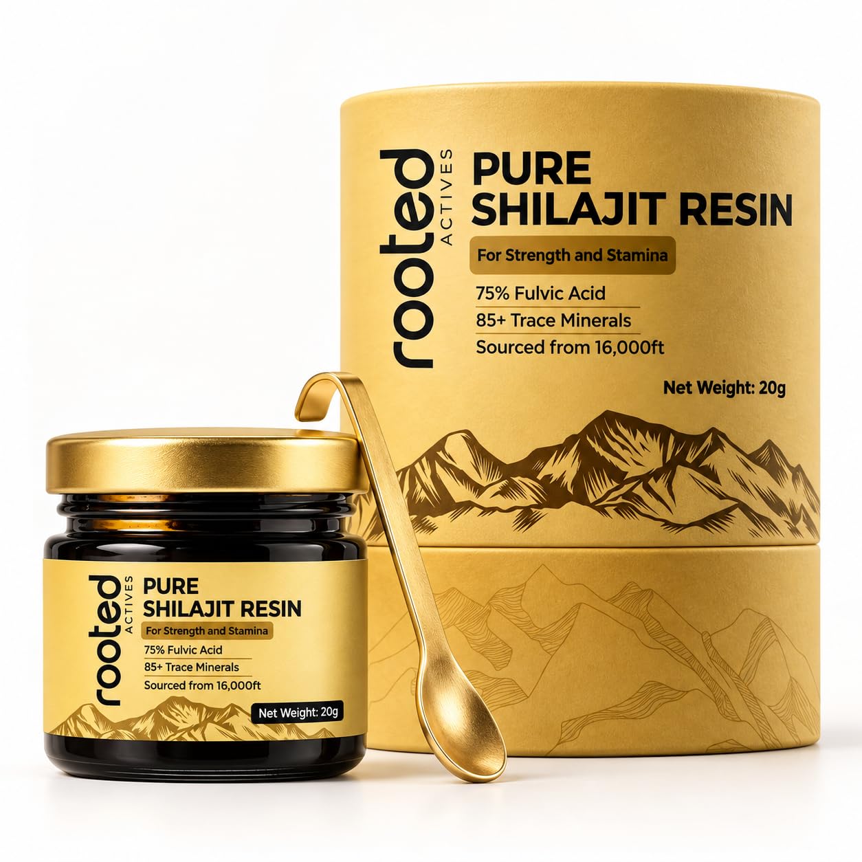[BRSRGCQCOYIAGE3P] Rooted Actives Pure Shilajit Resin