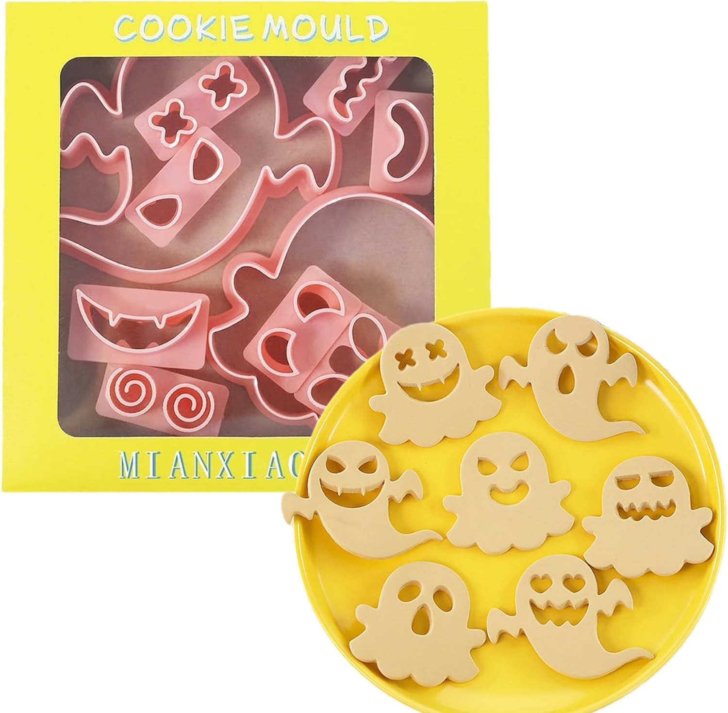 Halloween Cookie Cutters Set, 3D Plastic Halloween Cookie Cutters, 3D Cookie Cutter, Halloween Cookie Cutter