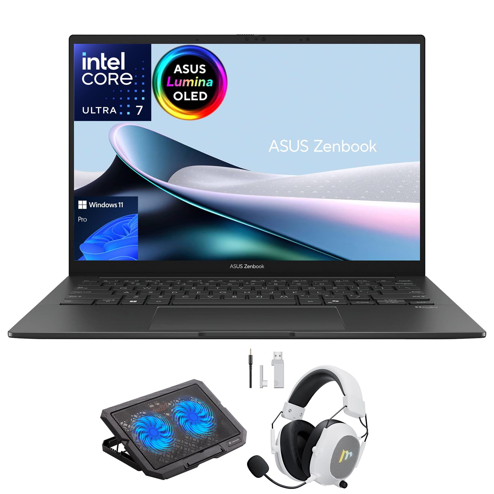 Windowsノート本体 ASUS Zenbook 14inch ULTRA7 255H 16G 1TB ASUS - Laptop Zenbook com tela sensível ao toque OLED FHD de 14