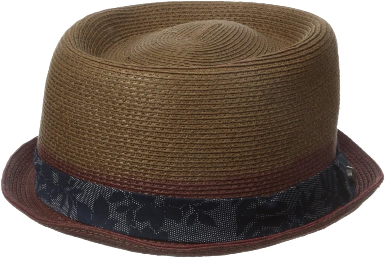 Ted Baker Men's Straw Pork Pie Hat with Band