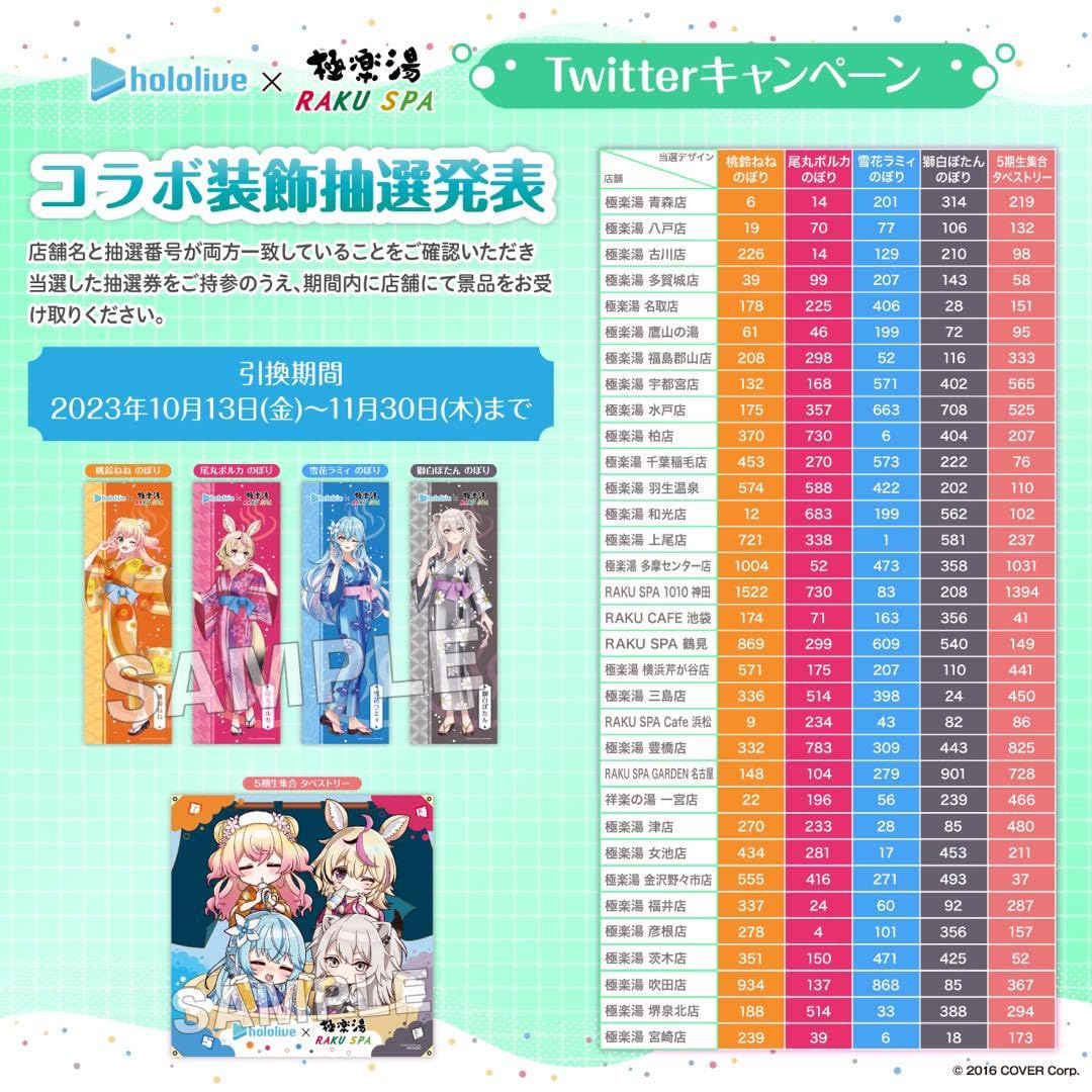 Amazon.co.jp: × 極楽湯 フロライフ 桃鈴ねね のぼり : 文房具