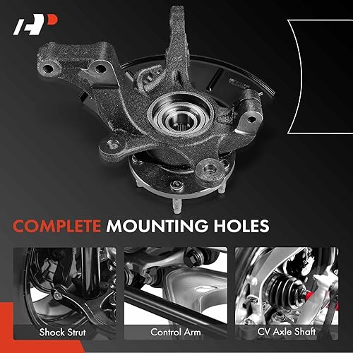 Miniatura 7 de A-Premium 2 bujes de nudillos de dirección delantera y rodamiento de rueda compatibles con Ford Escape 05-12, Mazda Tribute 05-11, Mercury Mariner