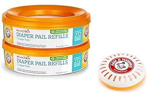 Munchkin Diaper Pail Baking Soda Cartridge Refill Set: Essential Odor Control for Busy Parents