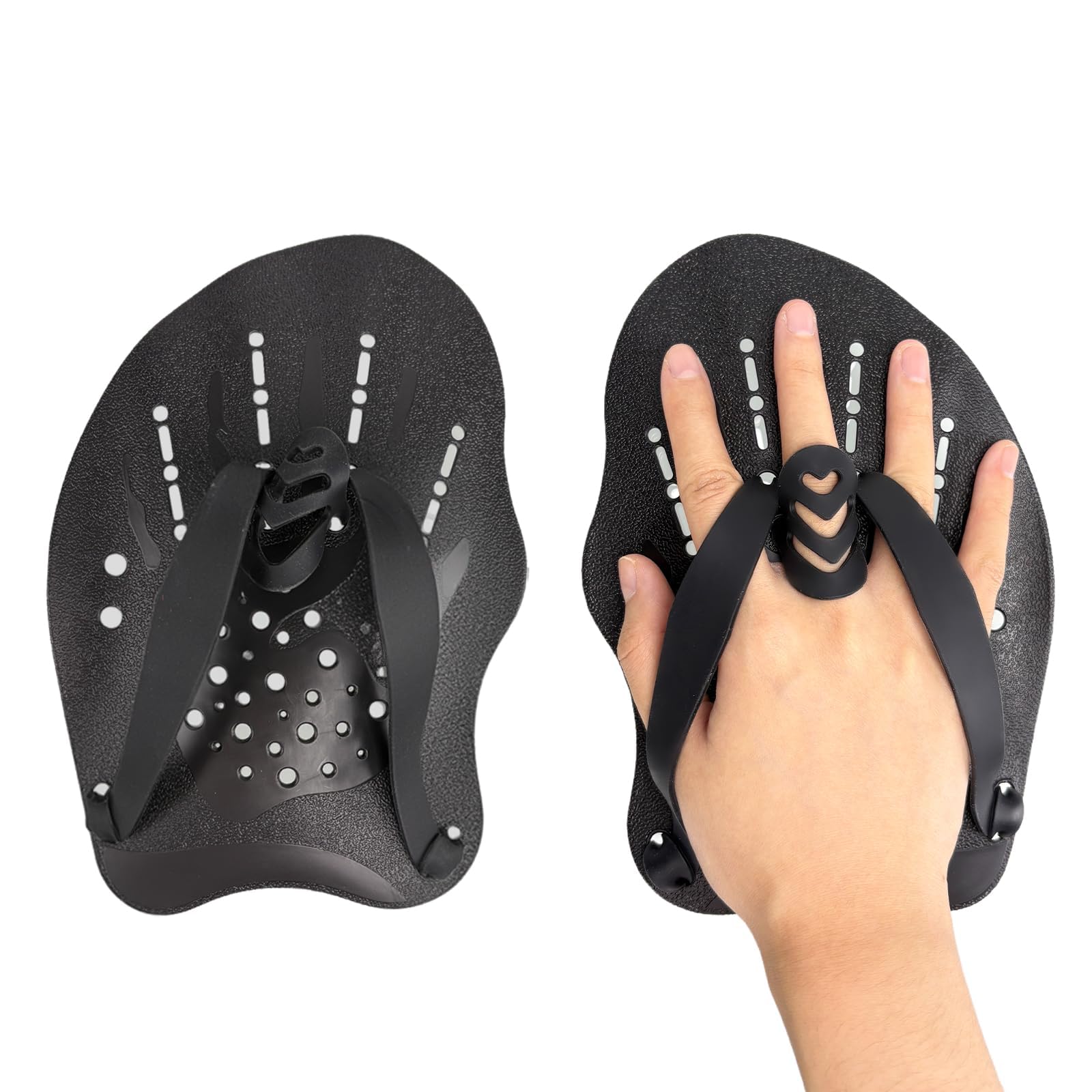 Palas Natacion Piscina Ajustable Palas de Mano para Natacion Entrenamiento Adulto Unisex