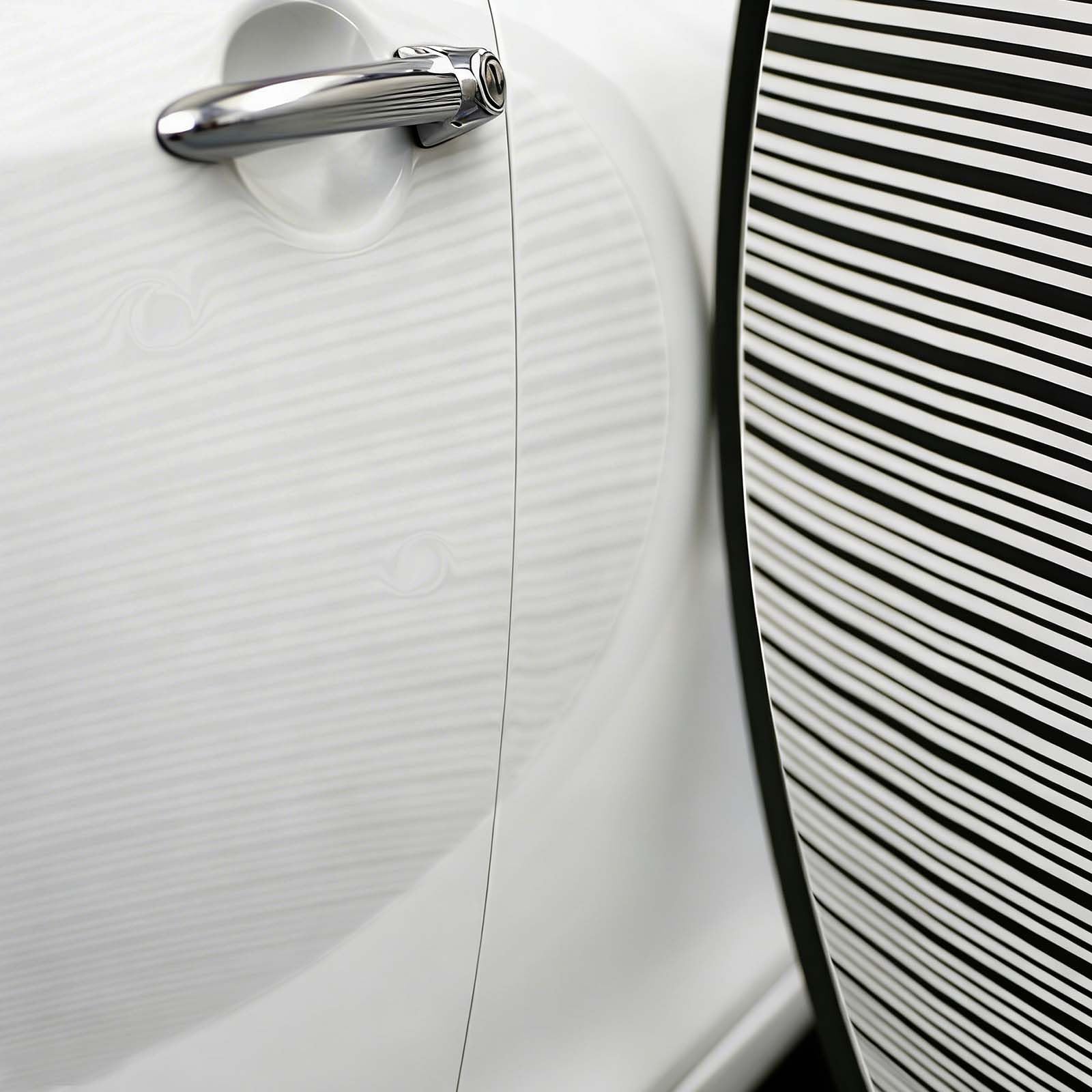 Riflettore per Ammaccature Auto, 80 cm Riflettore Delle Ammaccatura, Riflettore di ammaccature, Riflettore per Ammaccature Auto, dotato di due penne per olio per il test delle ammaccature delle auto