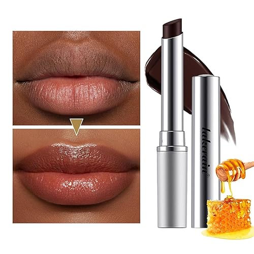 Miniatura 5 de 2 bálsamos labiales de miel  Color de labios hidratante de larga duración, bálsamo labial nutritivo natural y suave, cereza negra, lápiz labial