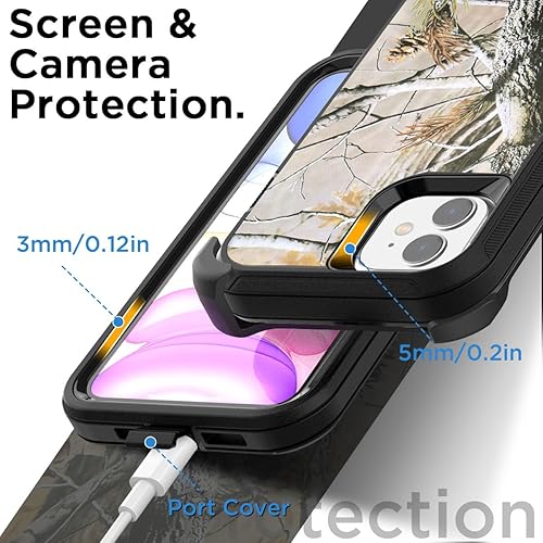 Miniatura 7 de AICase Funda para iPhone 11 con funda de clip para cinturón, resistente protección contra caídas, a prueba de golpes, a prueba de caídas, polvo, 3