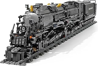 Steam Train Building Toy, Large Steam Locomotive Model Display Kit with Train Tracks Building Blocks for Adults and Teens Birthday Gifts Home Decor (1608 Pcs)