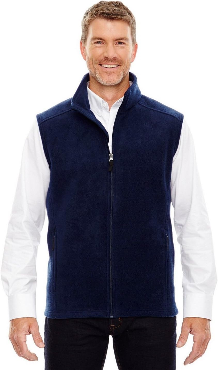 Ash City - Core 365 Men's Tall Journey Fleece Vest LT CLASSIC NAVY