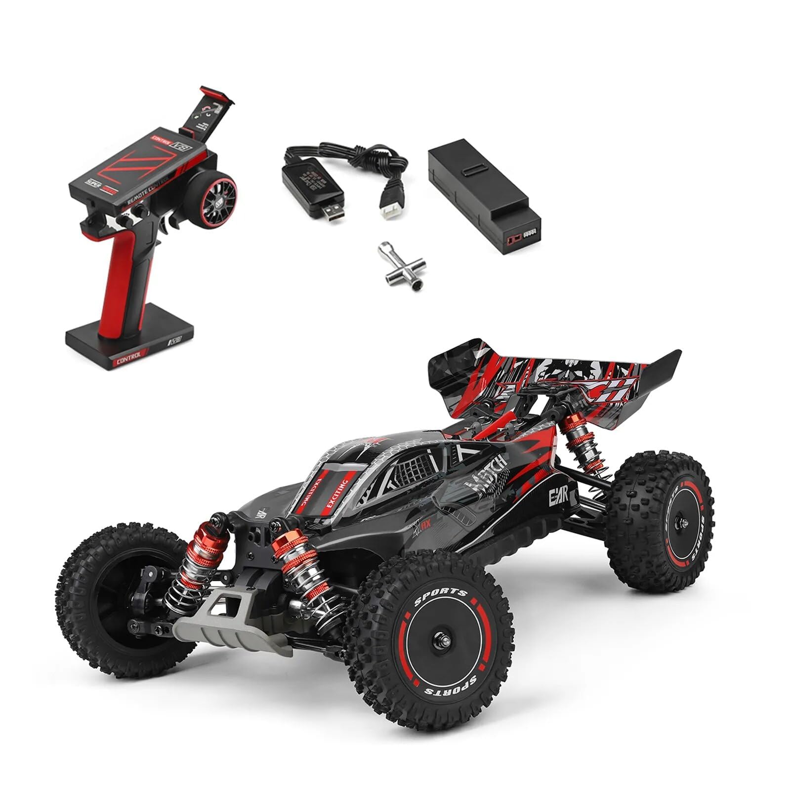 ホビーラジコン L SERIES Amazon | WLtoys xks 124010 55KM/H RC Car Professional Racing