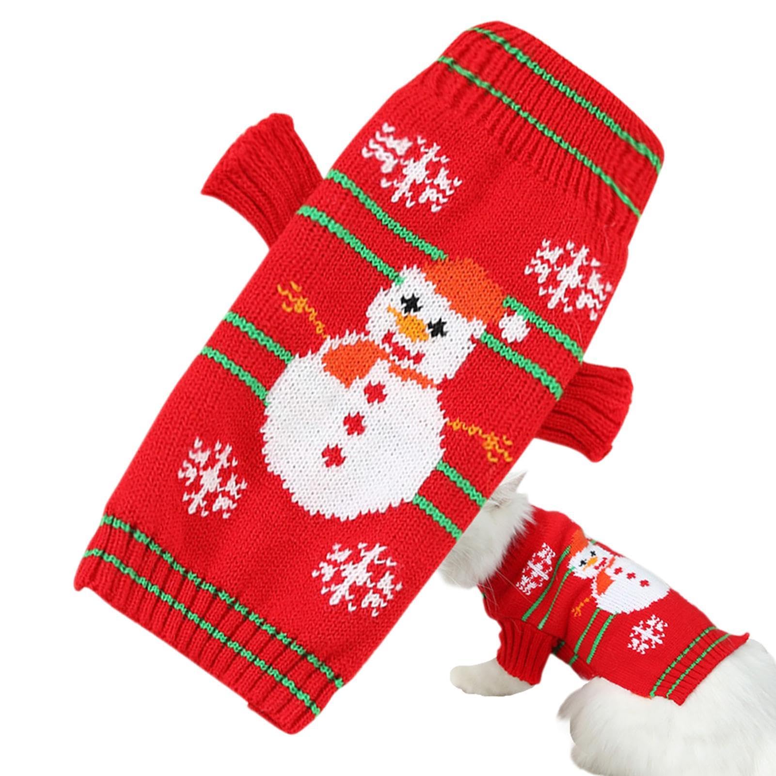 Maglione Natalizio per Cani, Maglione Caldo per Cani, morbide Camicie Natalizie per Cani
