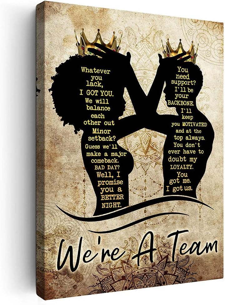 My Black King Quotes Amazon.com: African American Wall Art Black King And Queen Canvas Print  Painting Picture Artwork Black Girl Inspirational Quotes Wall Decor For  Living Room Bedroom Office Home Decor Framed Ready To Hang 16X24Inch: