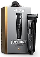 MANSCAPED Beard Hedger: Premium Waterproof Beard Trimmer, 20 Length Settings, Titanium T-Blade for Precise Stubble to Full Beard Trimming