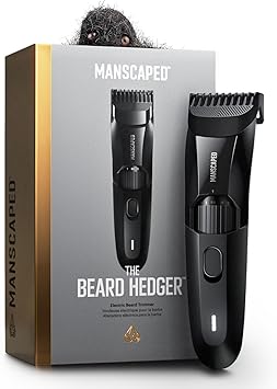 MANSCAPEDยฎ The Beard Hedgerยฎ Mens Premium Beard Trimmer, 20 Length Adjustable Blade Wheel, Stainless Steel T-Blade for Precision Facial Hair Trimming, Cordless Waterproof Wet/Dry Clipper MANSCAPEDยฎ The Beard Hedgerยฎ Men
