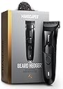 MANSCAPED® The Beard Hedger® Men's Premium Beard Trimmer, 20 Length Adjustable Blade Wheel, Stainless Steel T-Blade for Precision Facial Hair Trimming, Cordless Waterproof Wet/Dry Clipper