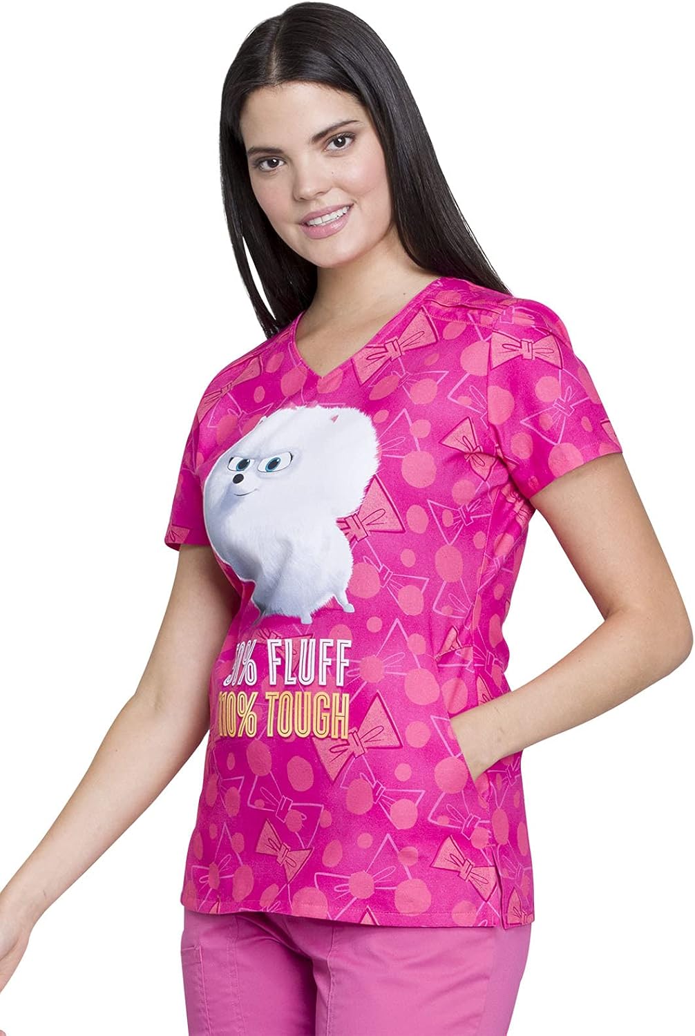 Tooniforms Women Scrubs Top V-Neck TF629: Clothing, Shoes & Jewelry