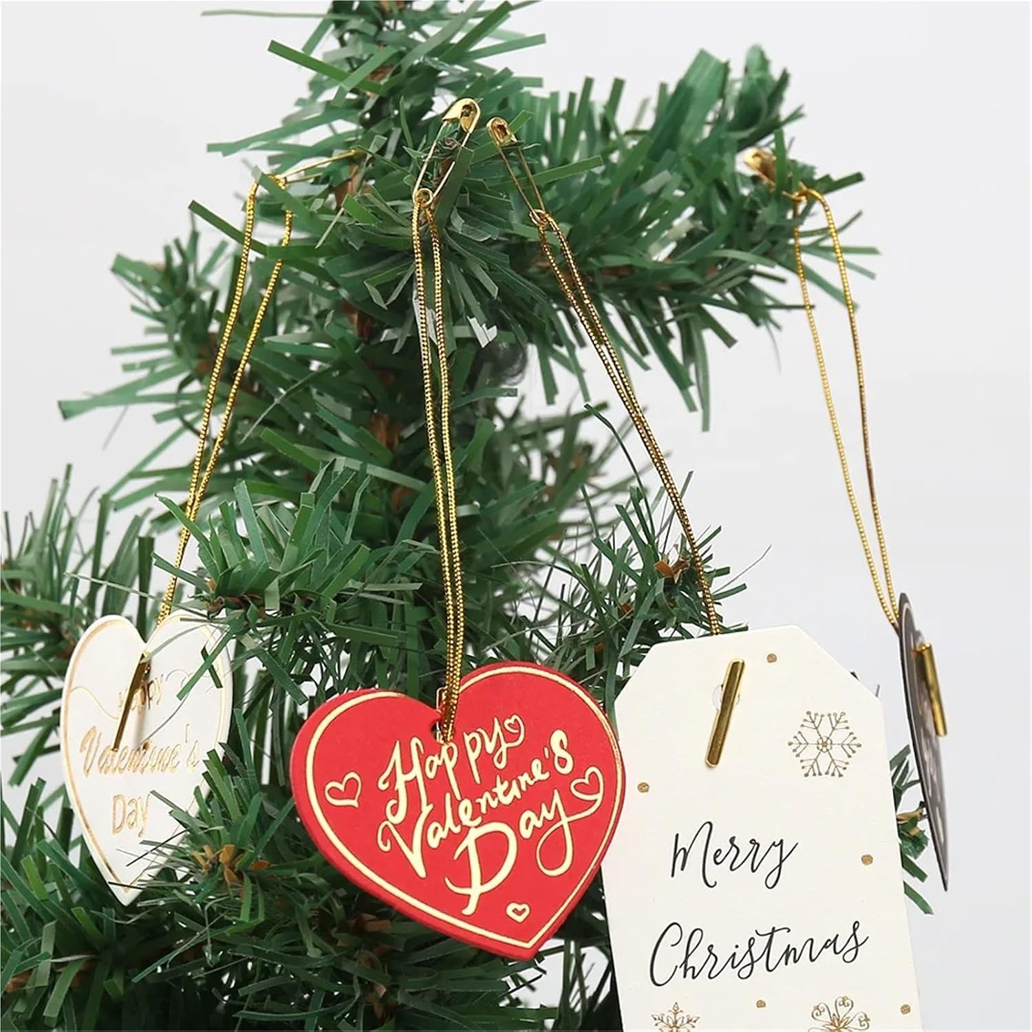 Ornament String 800PCS Garment Hangtag Strings - Gold Lanyard Loop Tie Fasteners for Clothes Cards(Silver)