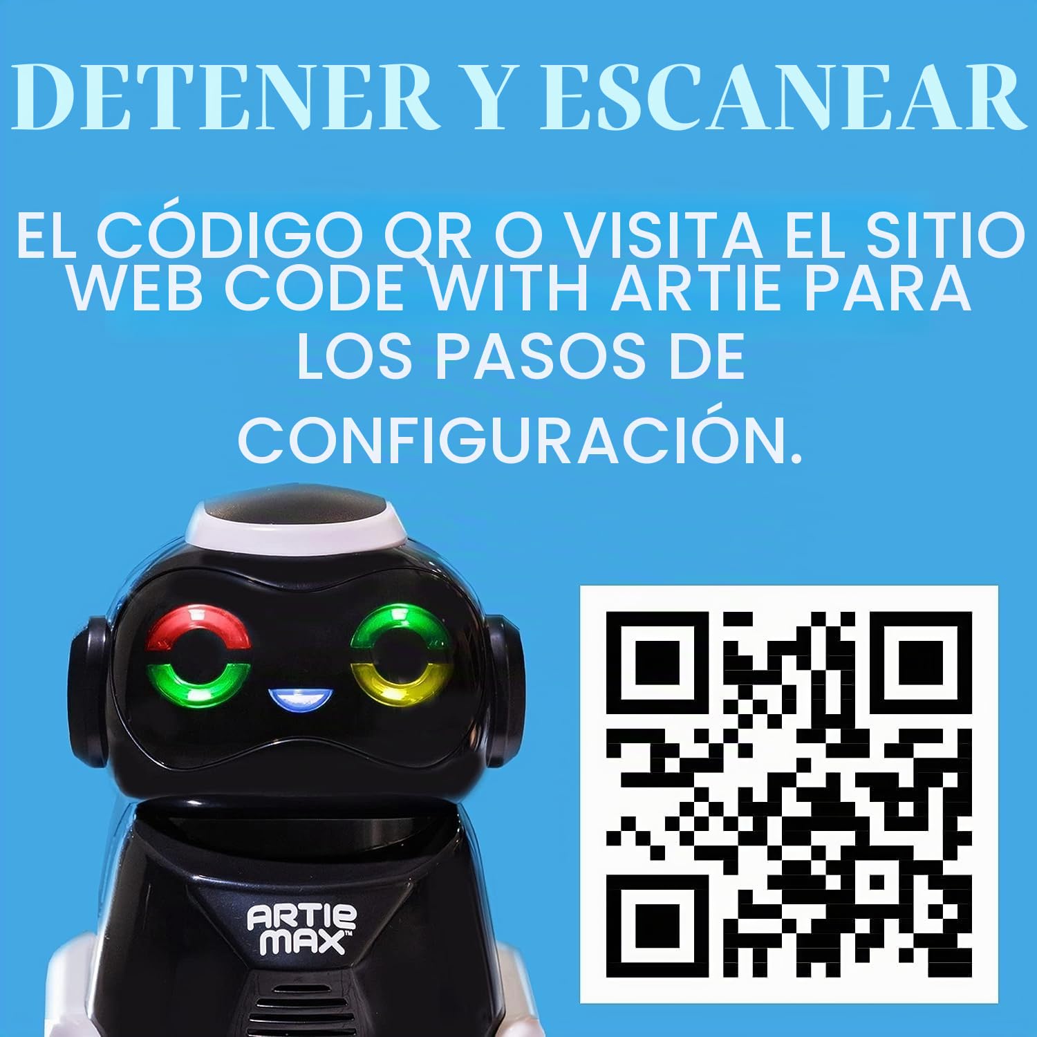 Learning Resources Artie MAX, el Robot para codificar y Dibujar, Juguetes de Stem, niños, los aprenden Blockly, Snap, Javascript, Python y C++, 8+ años de Edad