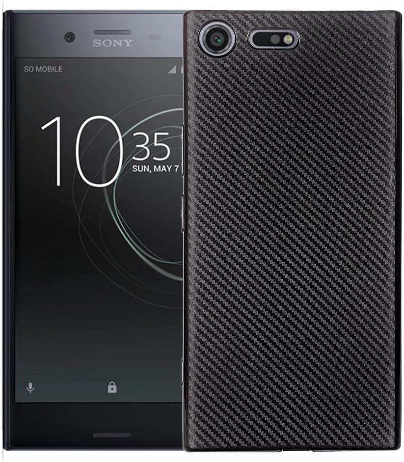 Sony Xperia XZ Premium Case, Ultra-Thin Carbon Fiber Soft Slim Case For Sony Xperia XZ Premium ( Color : Black )