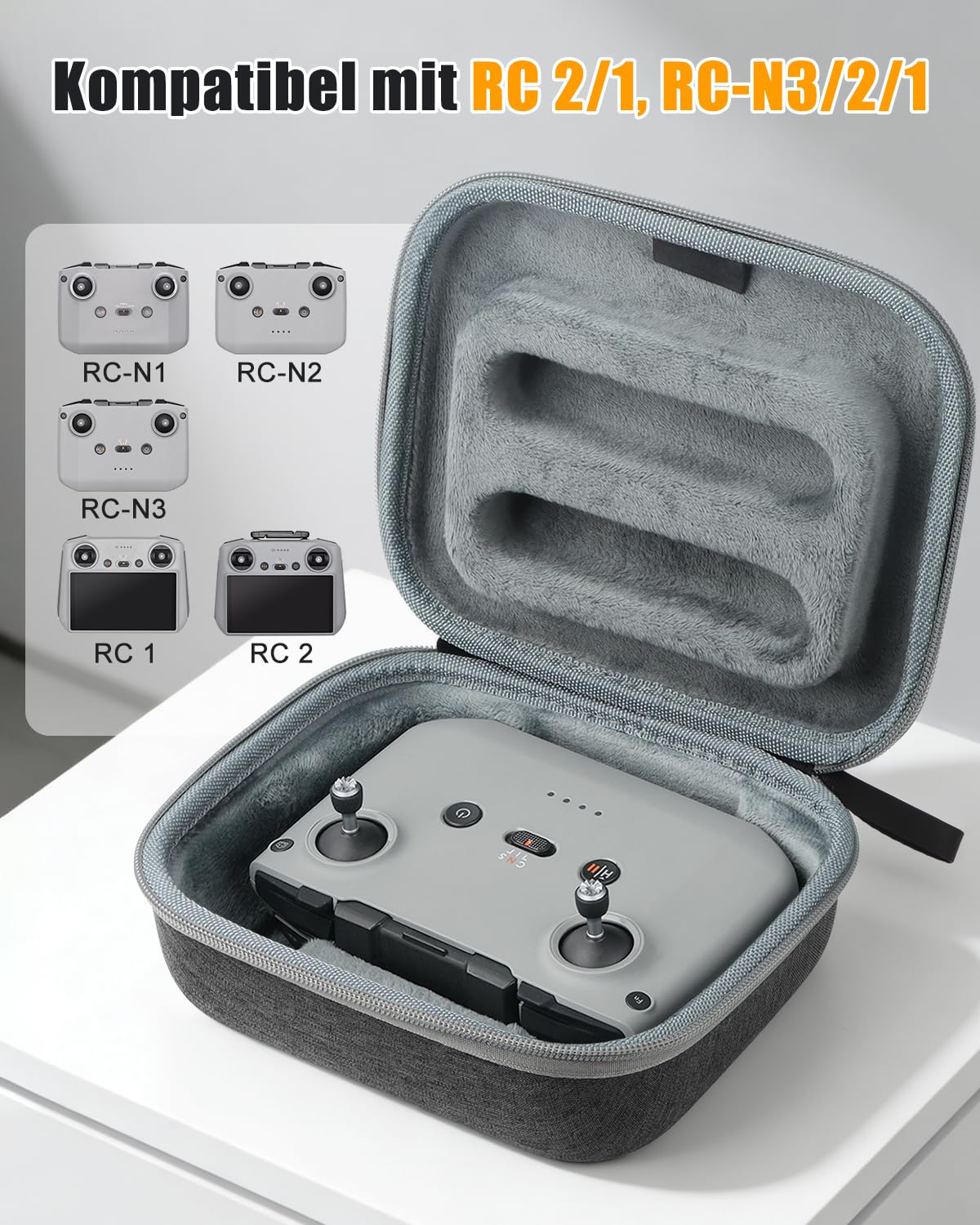 SYACHI Rc2 Controller Tasche, Tragetasche für Mini 5 Pro Drohne RC 2/RC-N3 Controller Tasche Combo Case Reisetasche Schutztasche Aufbewahrungstasche Zubehör für DJI Mini 5 Pro (for Drone)