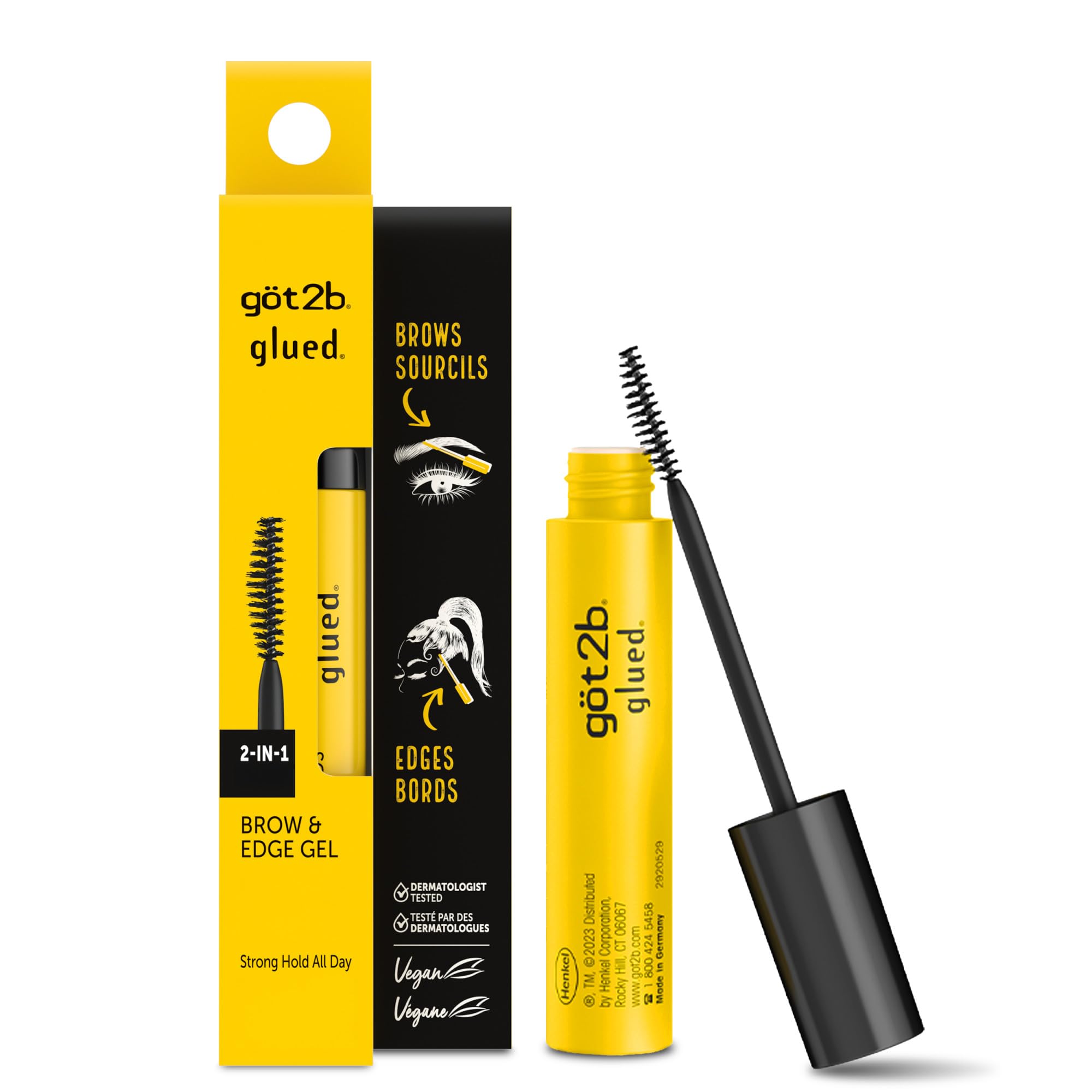 Amazon.com : got2b Glued 2-in-1 Brow Gel & Edge Control, 0.54 Fl