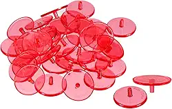 Marcador de bola de golfe, pacote redondo, transparente, marca de posição plana, ferramenta de marcação de lugares, acessório esportivo de golfe