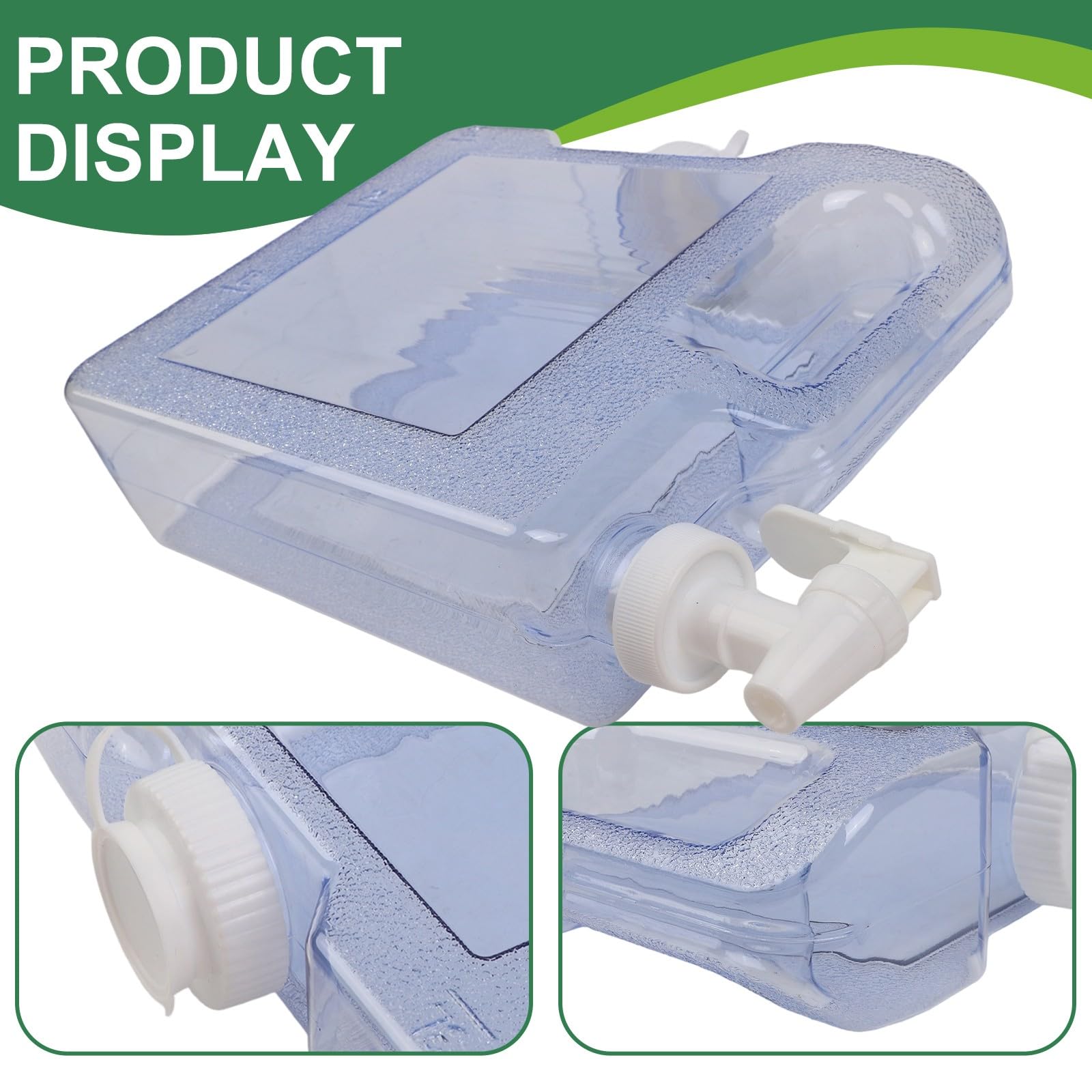3–7,5 l Kunststoff-Wasserspender mit Auslauf, schmaler Kühlschrank-Getränkebehälter für Saft, Milch, transparenter blauer Kühlschrank-Getränketank